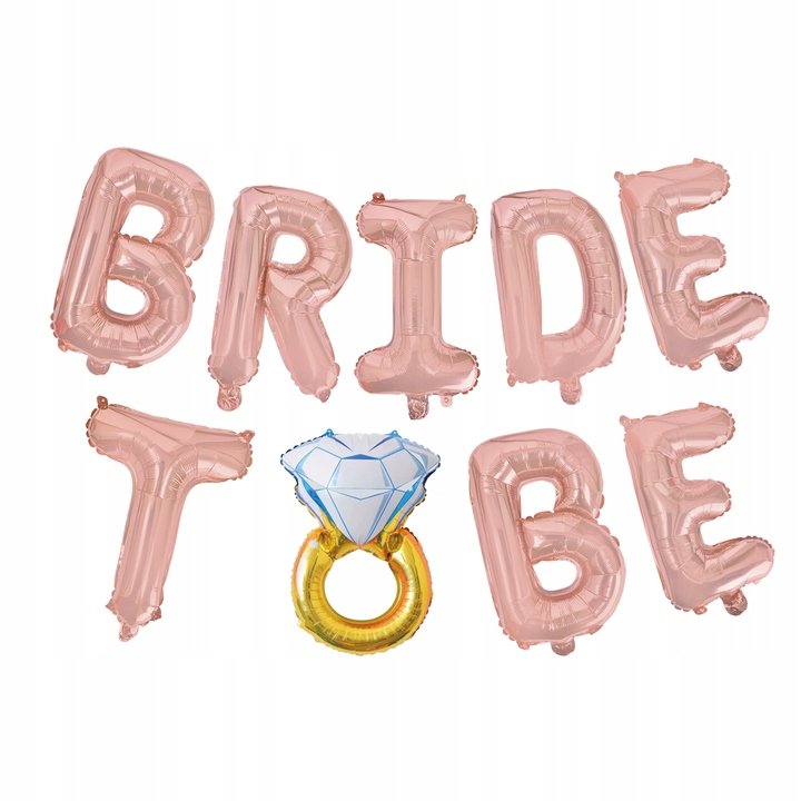 PAL Balon foliowy napis Bride to be - 45 cm 460211