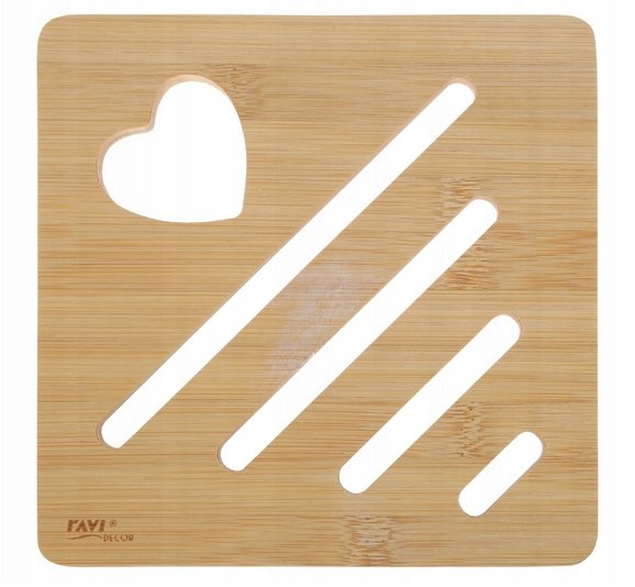 PODSTAWKA POD GARNEK BAMBUSOWA NATURAL LIFE SERCE