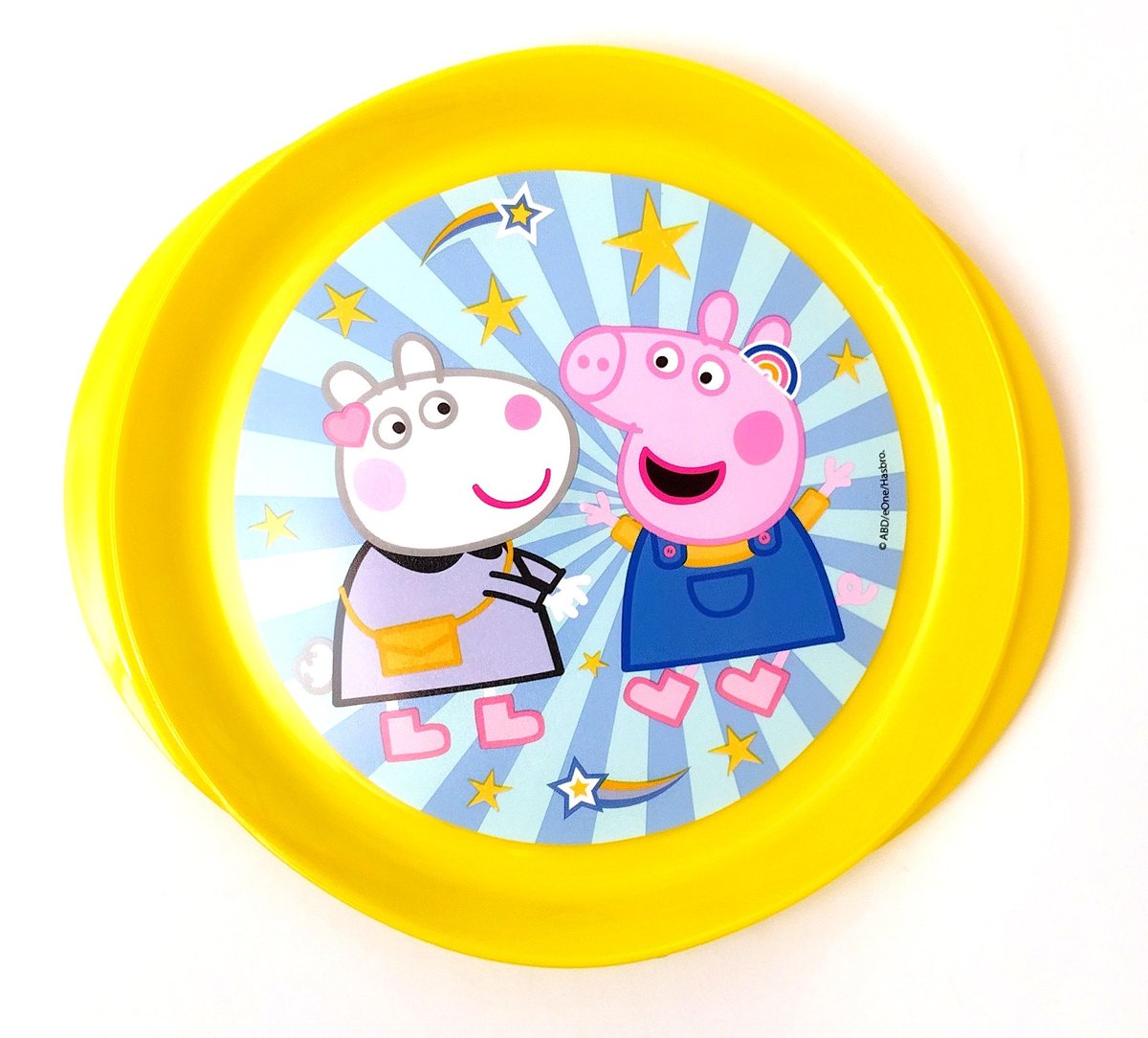 Talerzyk Świnka Peppa 20 cm. Żółty