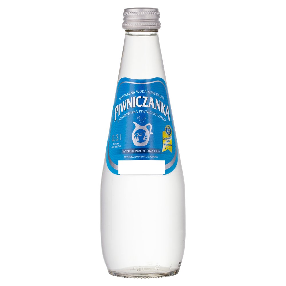 Piwniczanka Naturalna woda mineralna wysokonasycona CO2 0,3 l