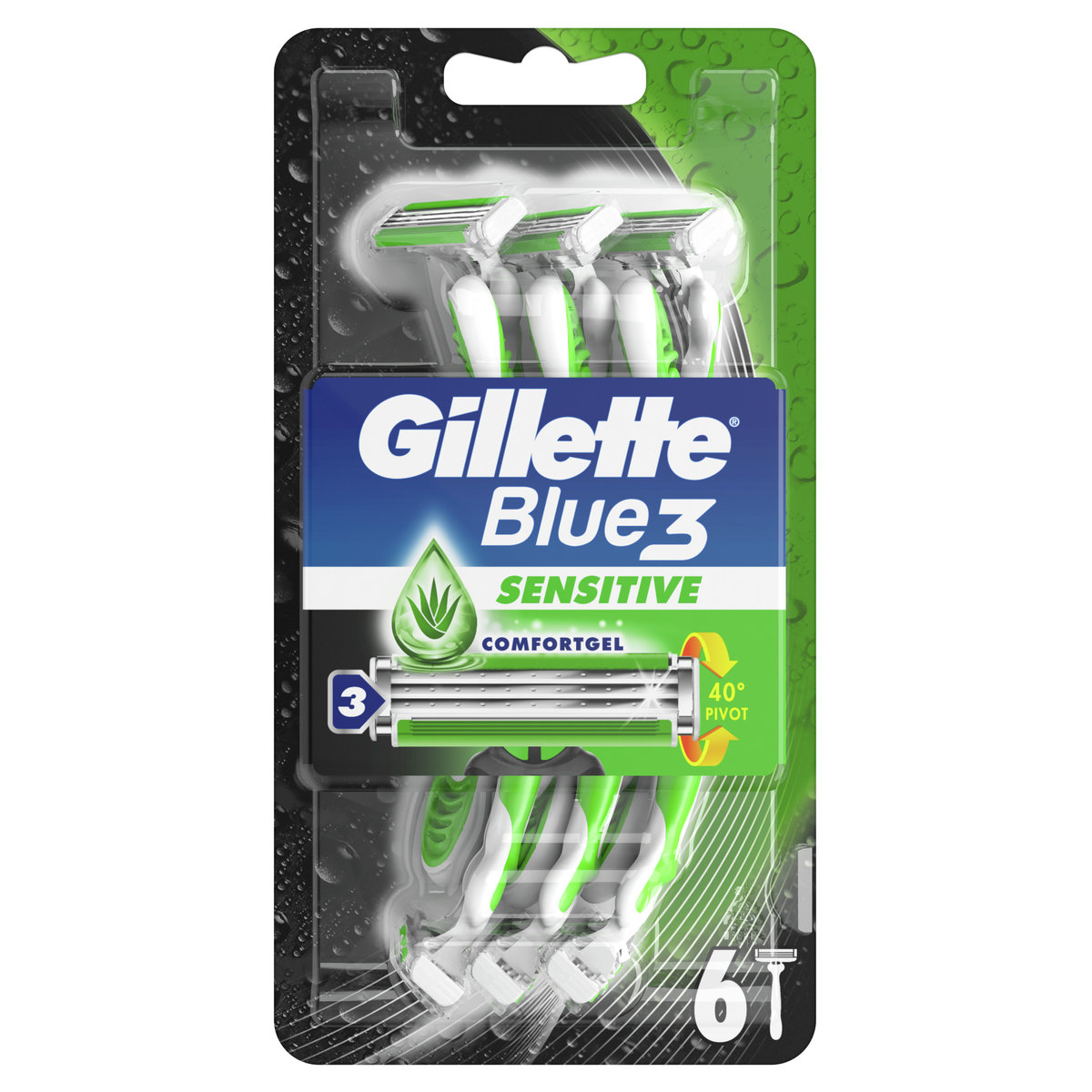Gillette Blue3 Sensitive Jednorazowa maszynka 6szt