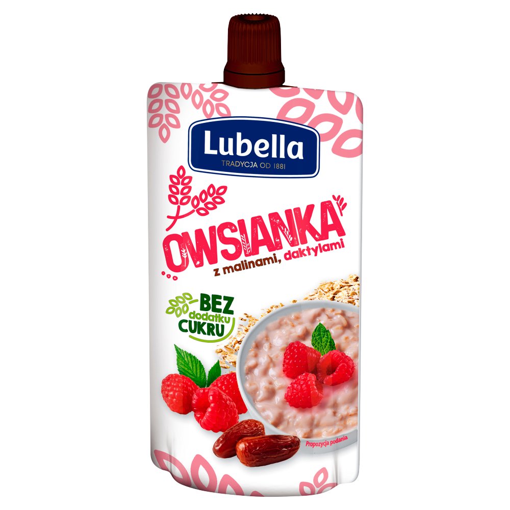 Lubella Owsianka mus z malinami, daktylami 100 g