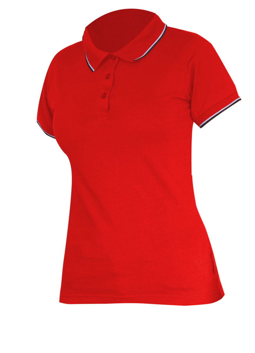 LAHTI PRO Koszulka polo damska 190g/m2, czerwona, 