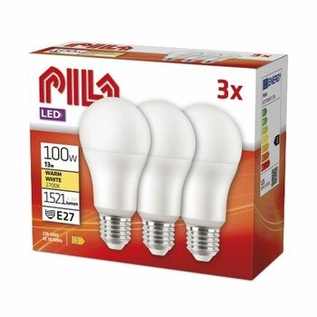 Żarówka LED PILA E27 13W barwa ciepła 3szt