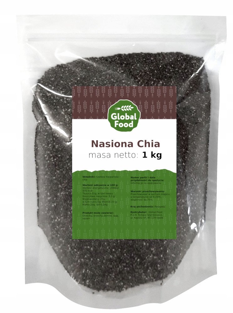 NASIONA CHIA SZAŁWIA HISZPAŃSKA GLOBAL FOOD 1KG 1000G