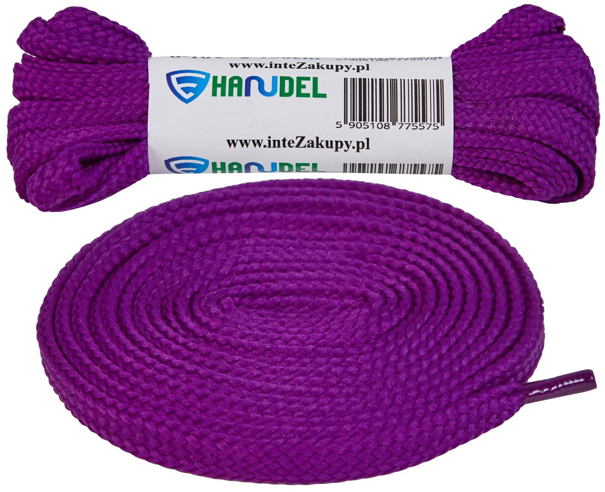 Sznurówki Sznurowadła Fioletowe płaskie 120cm