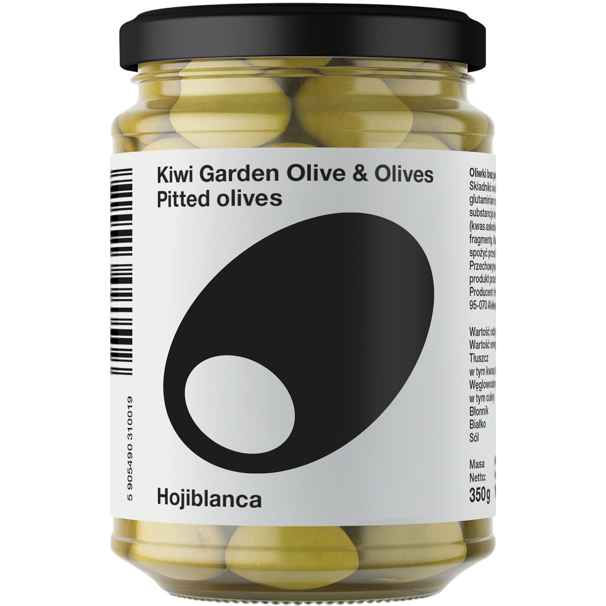 Kiwi Garden Oliwki Hojiblanca bez pestek 370ml