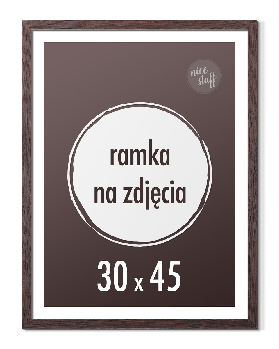 Ramka na zdjęcia 30x45 45x30 ramki wenge rama foto