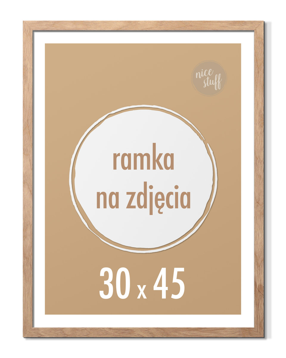 Ramka na zdjęcia 30x45 cm Ramki foto 45x30 brązowa