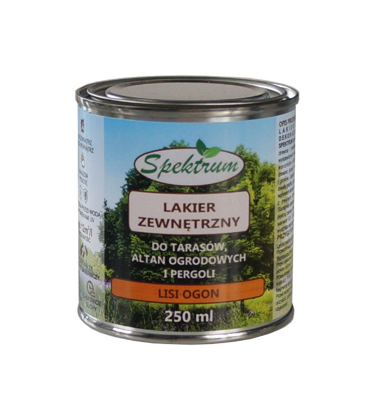 Lakier zewnętrzny do tarasów, płotów, pergoli SPEKTRUM 
