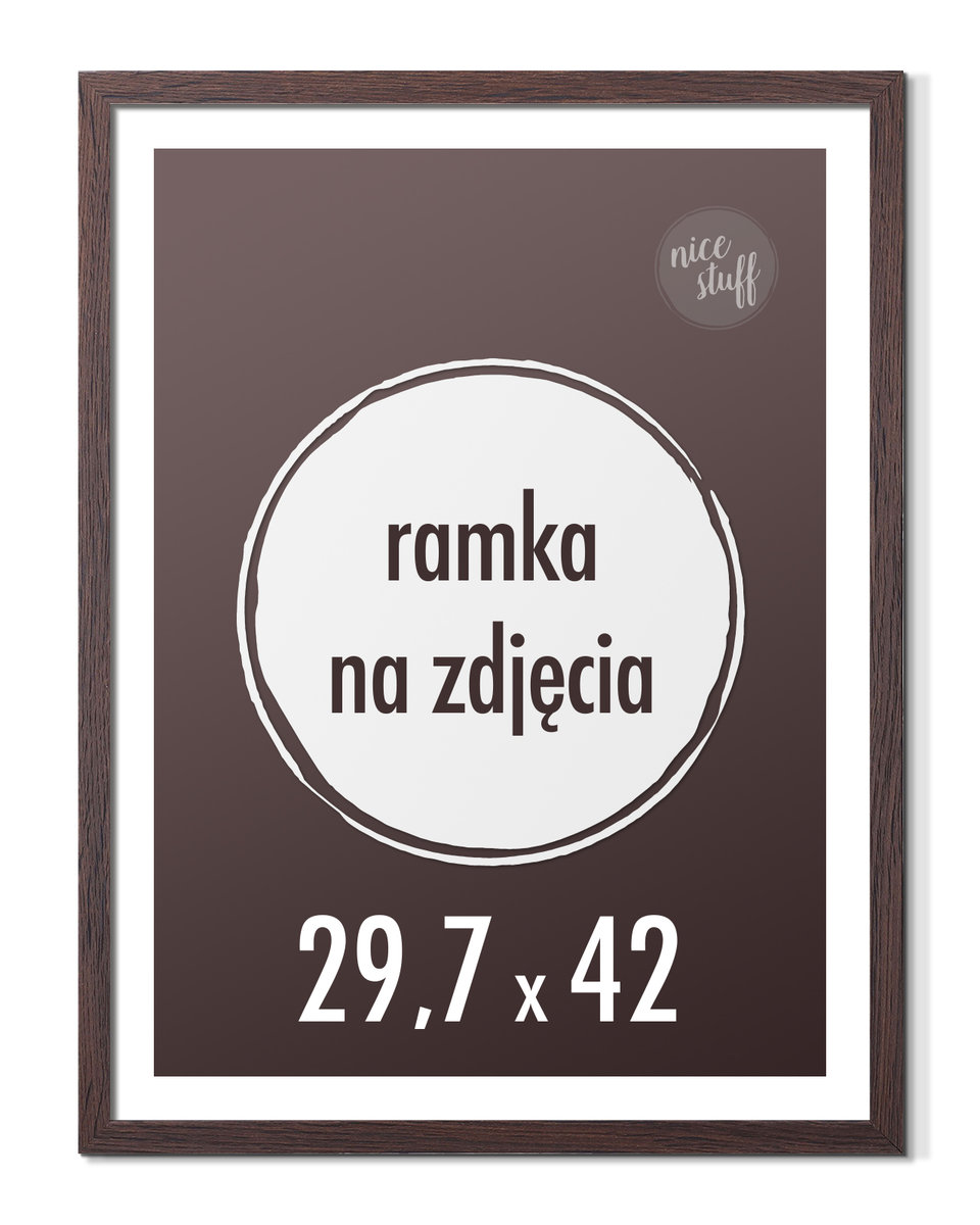 Ramka na zdjęcia 29,7x42 cm A3 Ramki 42x29,7 wenge