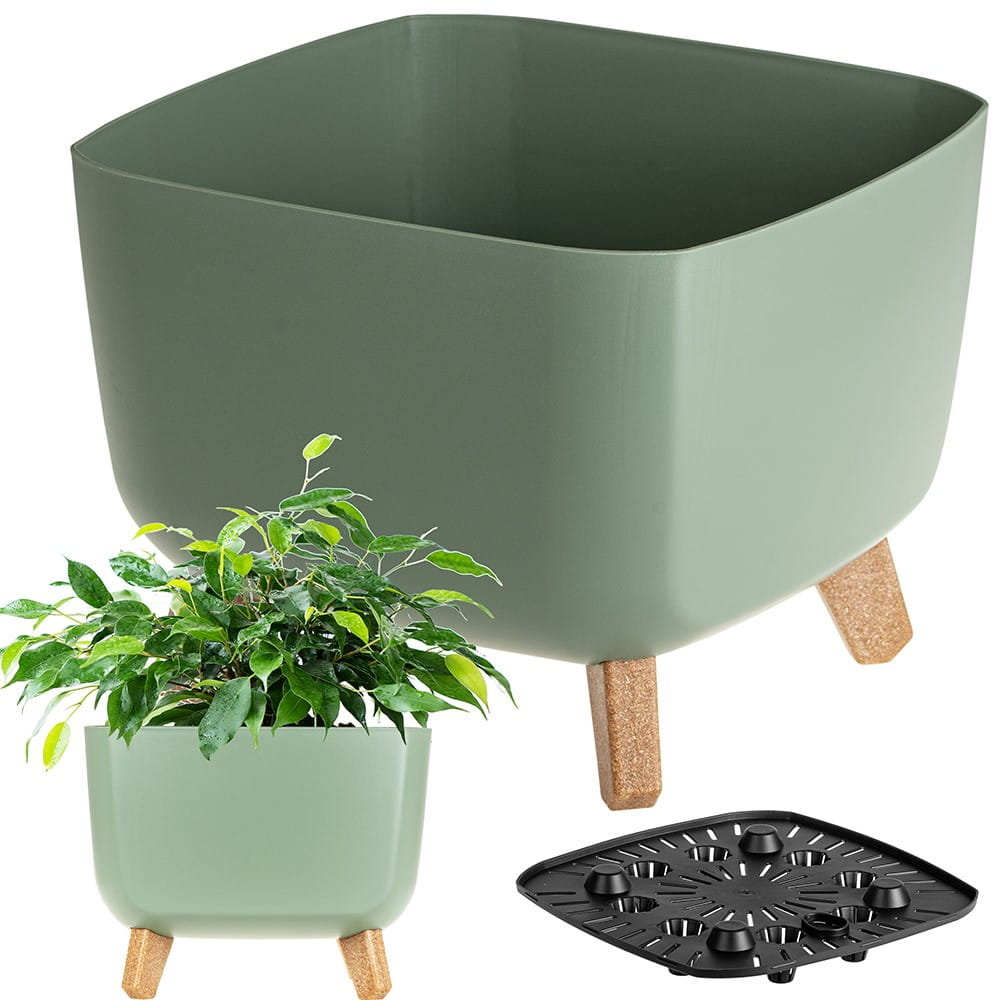 Doniczka GRACIA SQUARE - ziemisty zielony DGQL240-5615C Prosperplast