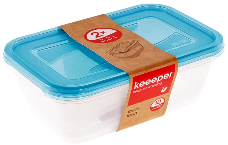 KEEEPER - 2x pojemnik na żywności - Fredo Fresh - 2x 3,3 L