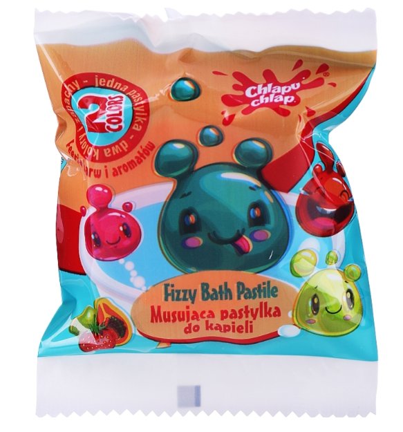 Chlapu Chlap Musująca Pastylka do Kąpieli Truskawka i Mango 40G