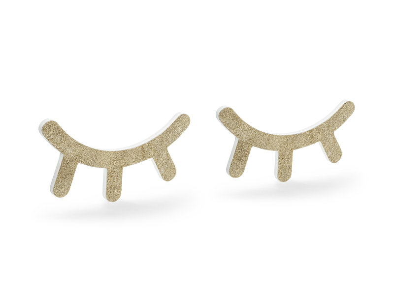 Party Deco Dekoracja na ścianę Śpiące Oczka - 1 komplet DNS1-019