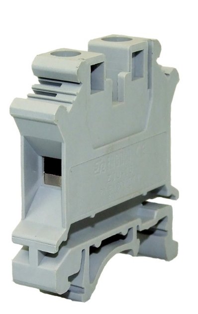ERGOM R34RR-07010000505 ZJU2-10 ZŁĄCZKA NA SZYNĘ SZARA
