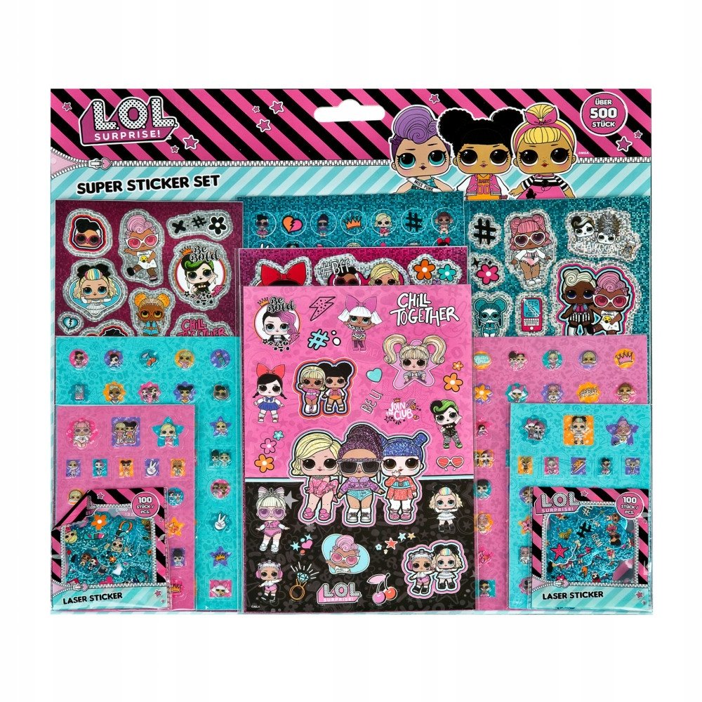 Naklejki LOL SURPRISE 500 szt.