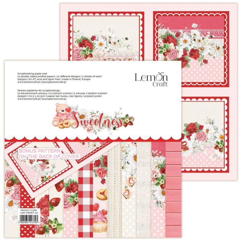 Blok papierów Lemoncraft - SWEETNESS - 20x20