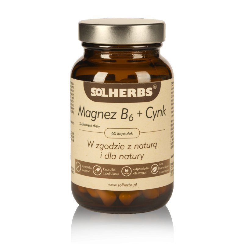 SOLHERBS Witamina B6, 60kaps. - >>>  