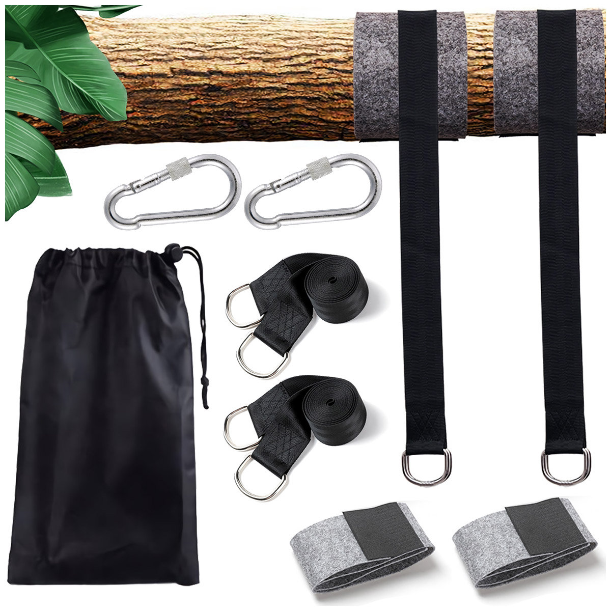 Akcesoria do hamaków Heckermann, pasy do zawieszenia