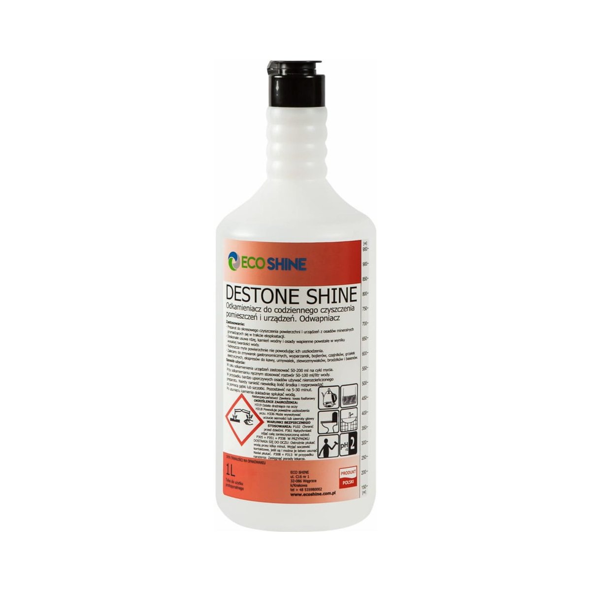 Destone Shine 1L - uniwersalny odkamieniacz