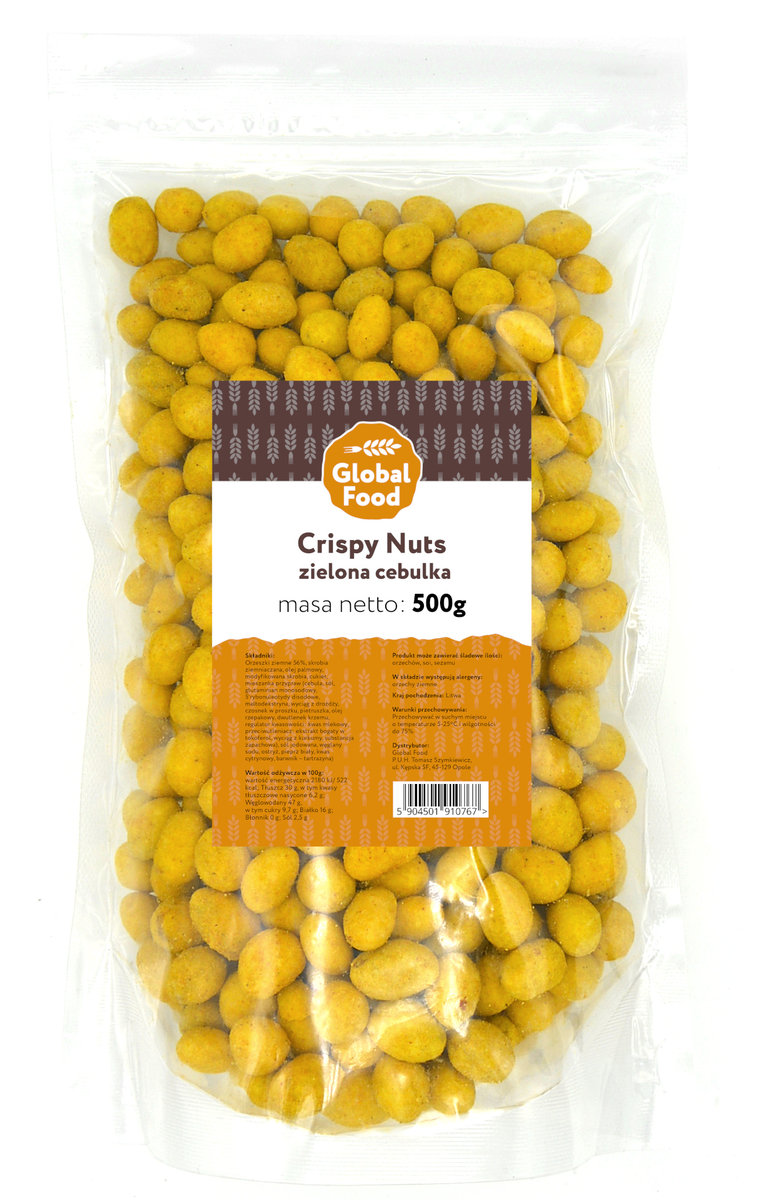 ORZESZKI ZIEMNE W PANIERCE CRISPY ZIELONA CEBULKA GLOBAL FOOD 500g
