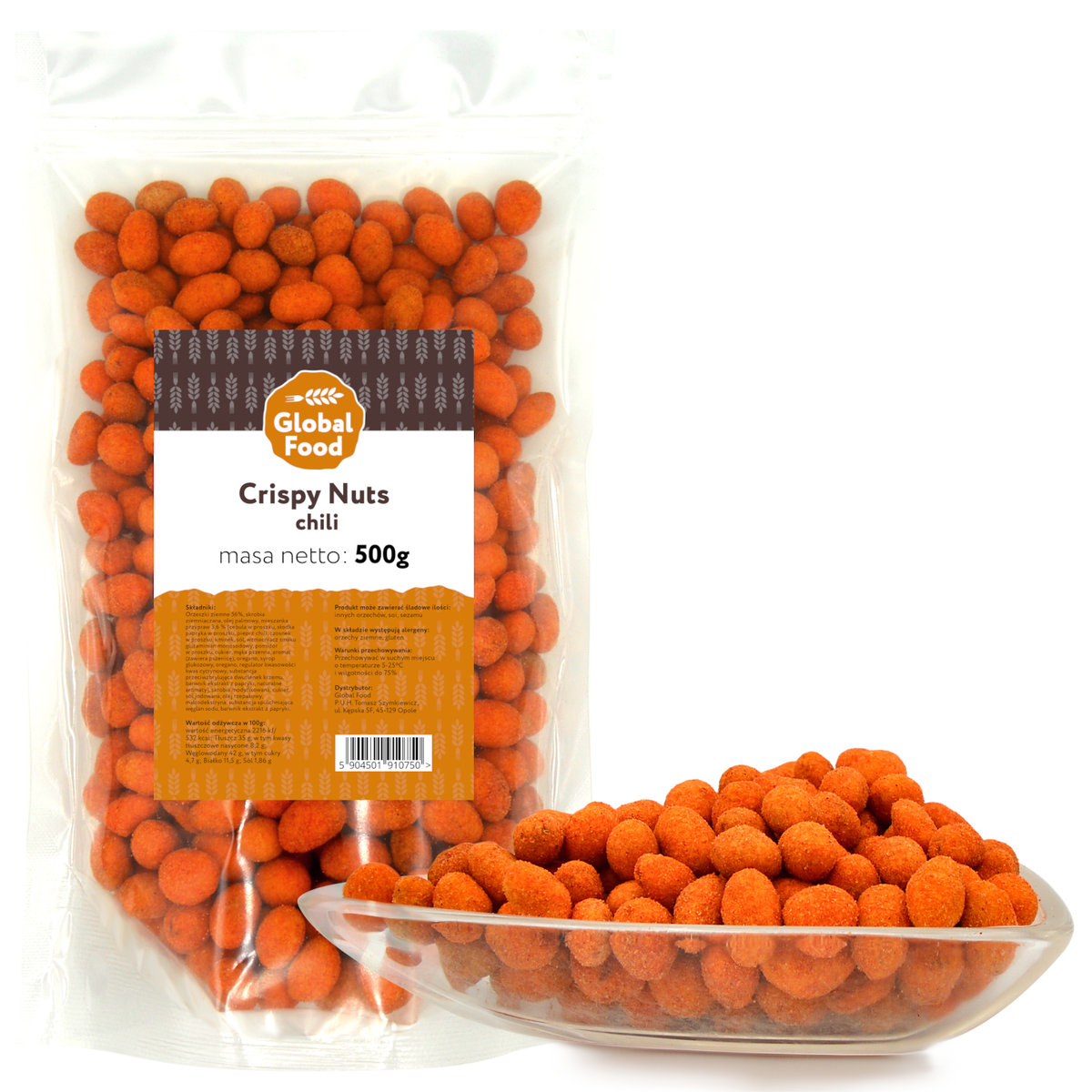 ORZESZKI ZIEMNE W PANIERCE CRISPY CHILI GLOBAL FOOD 500g