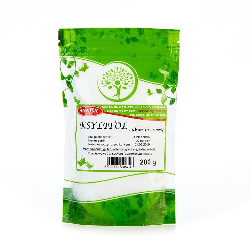 Agnex Ksylitol 200g - cukier brzozowy
