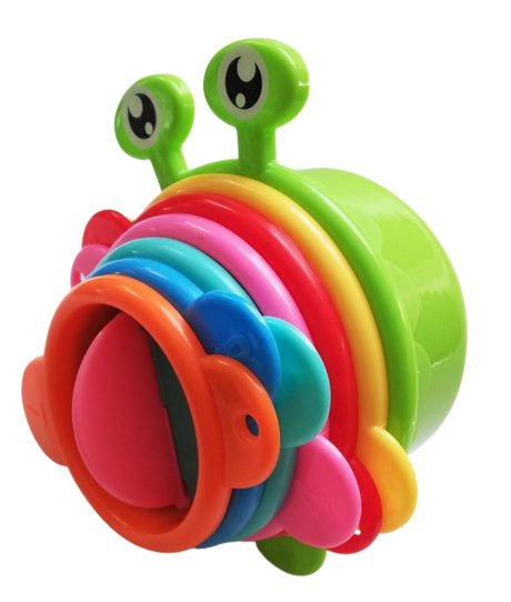 Piramidka z kubeczków klocki edukacyjne wieża układanka