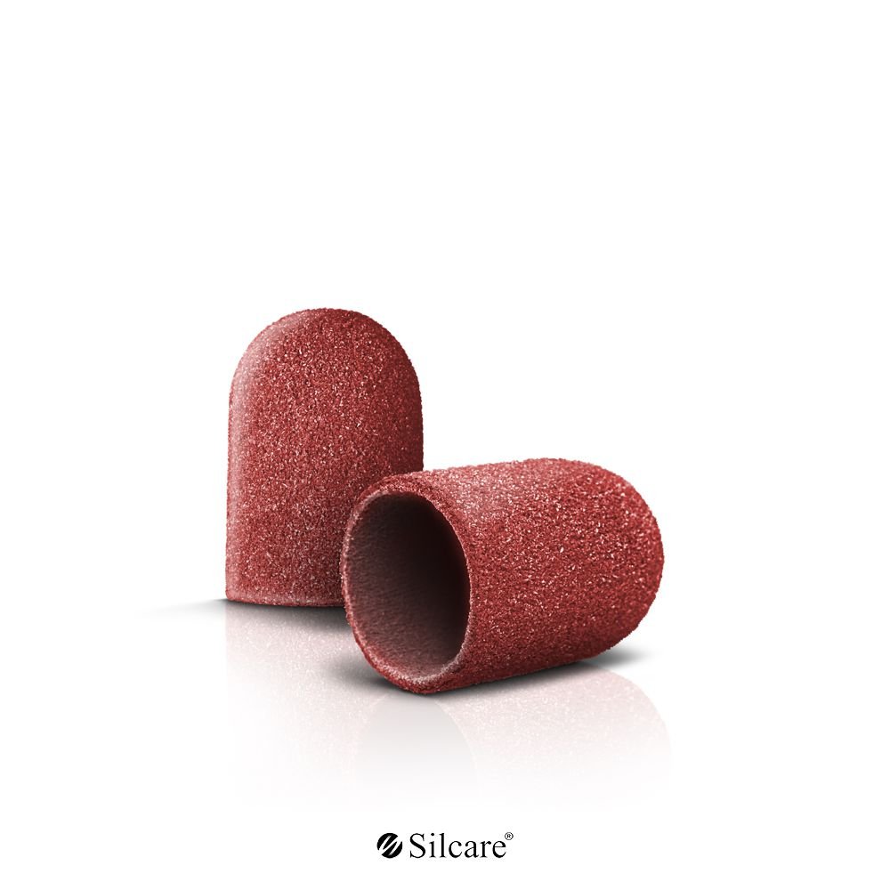 Silcare Nakładki na Frez Gumowy 13 x 19 mm #180 Pink 10 szt.