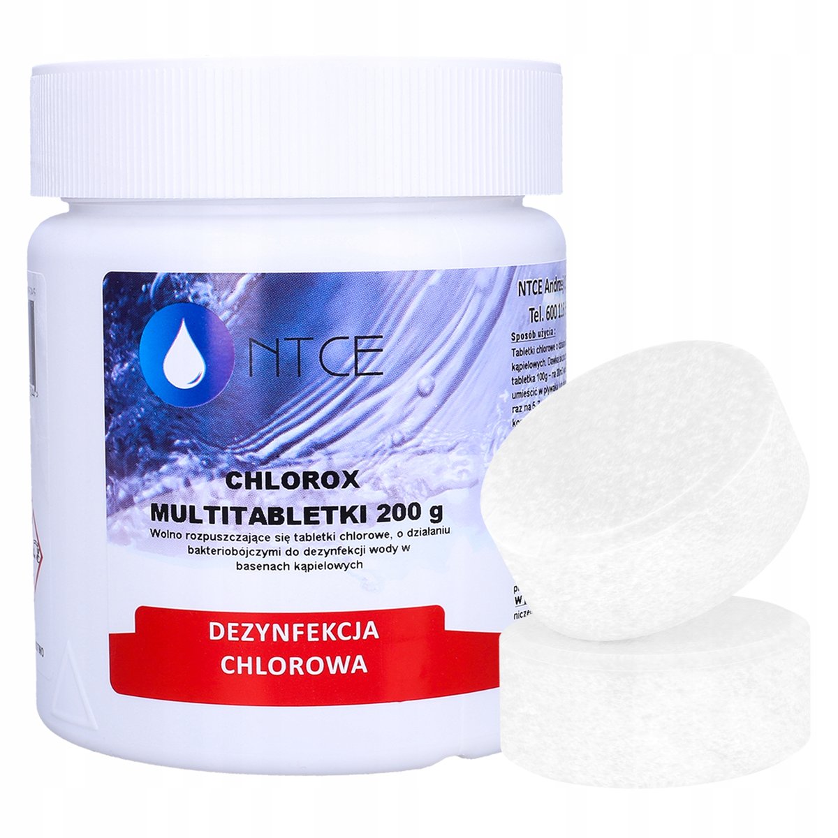 CHLOR Multi Tabletki 200g Chemia Basenu NTCE 0,4kg