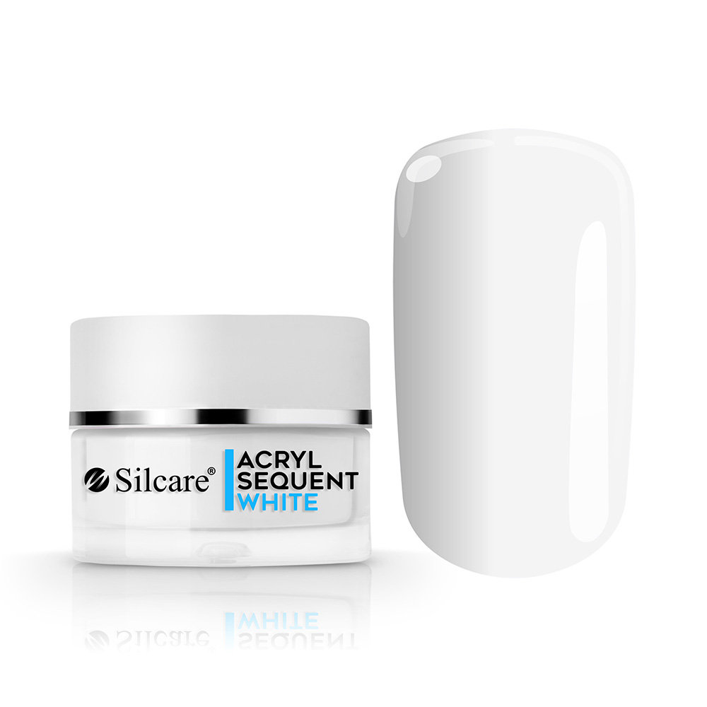 Silcare Puder Akrylowy Akryl Sequent Lux White 12g
