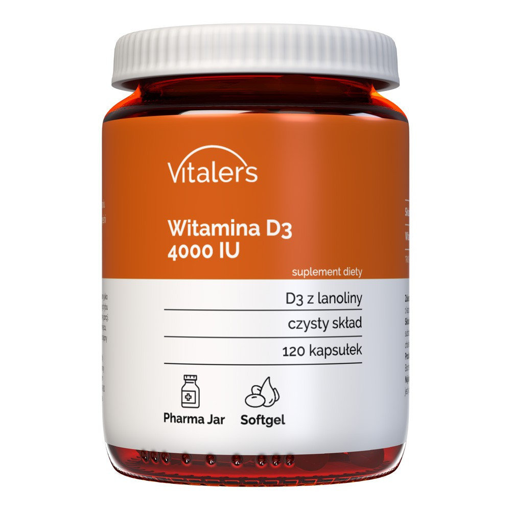Vitaler's, Witamina D3 4000 IU - 120 kapsułek
