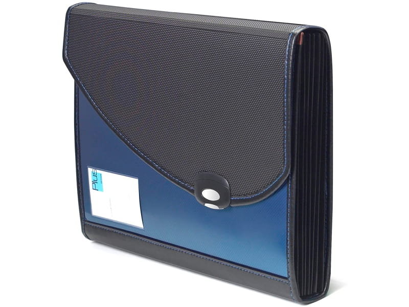 Teczka ofertowa Rapesco 7 przegródek czarno - granatowa