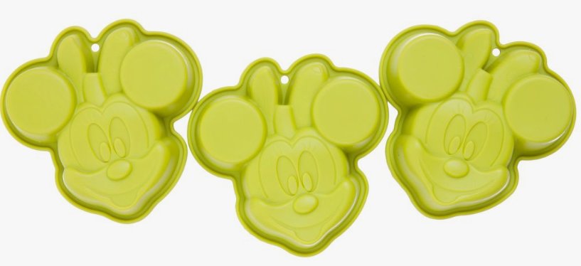 Forma silikonowa zielona Minnie 3 szt DISNEY