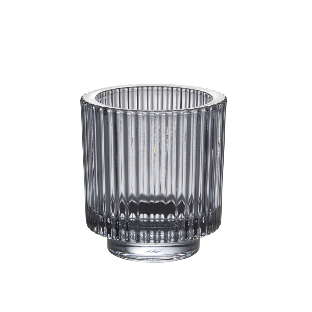 WMF - STYLE LIGHTS smoke szklany świecznik 8,5 cm.