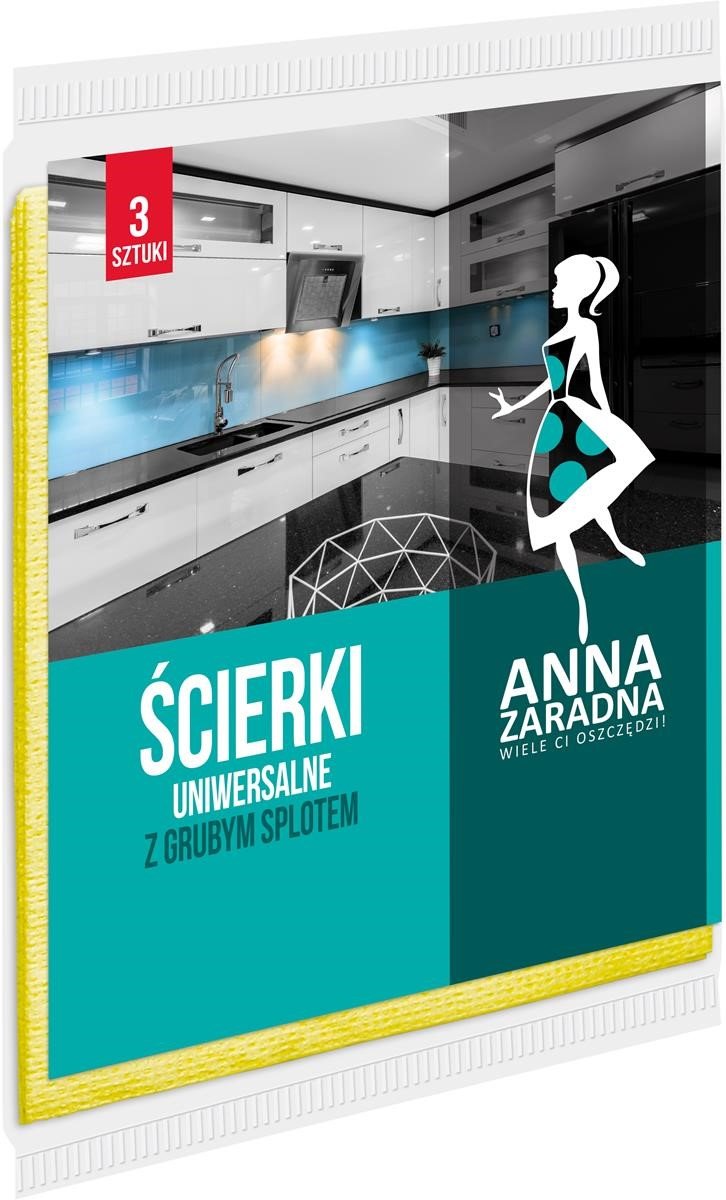 Ścierki uniwersalne CHŁONNE 3szt Anna Zaradna