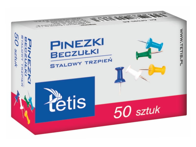 TETIS Pinezki Beczułki Pudełko 50 Szt,