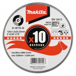 Makita D-18770  10 125 MM kołpaki ozdobne regulacja przysłony umożliwiająca obciąć  ze stali nierdzewnej 1 MM grubości