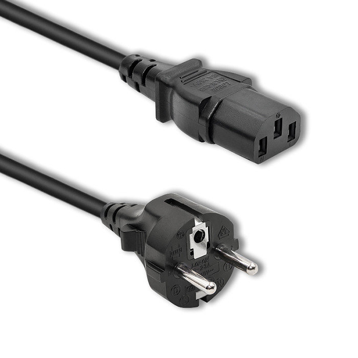 Qoltec Kabel zasilający SCHUKO/C13 2,5m 50369