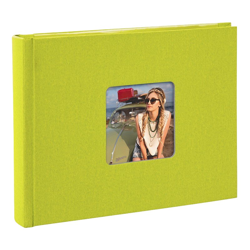 goldbuch Goldbuch album fotograficzny z wycięciem na zdjęcie, Living, białe strony z przekładkami pergaminowymi, wysokiej jakości okładka z papieru strukturalnego o wyglądzie lnu