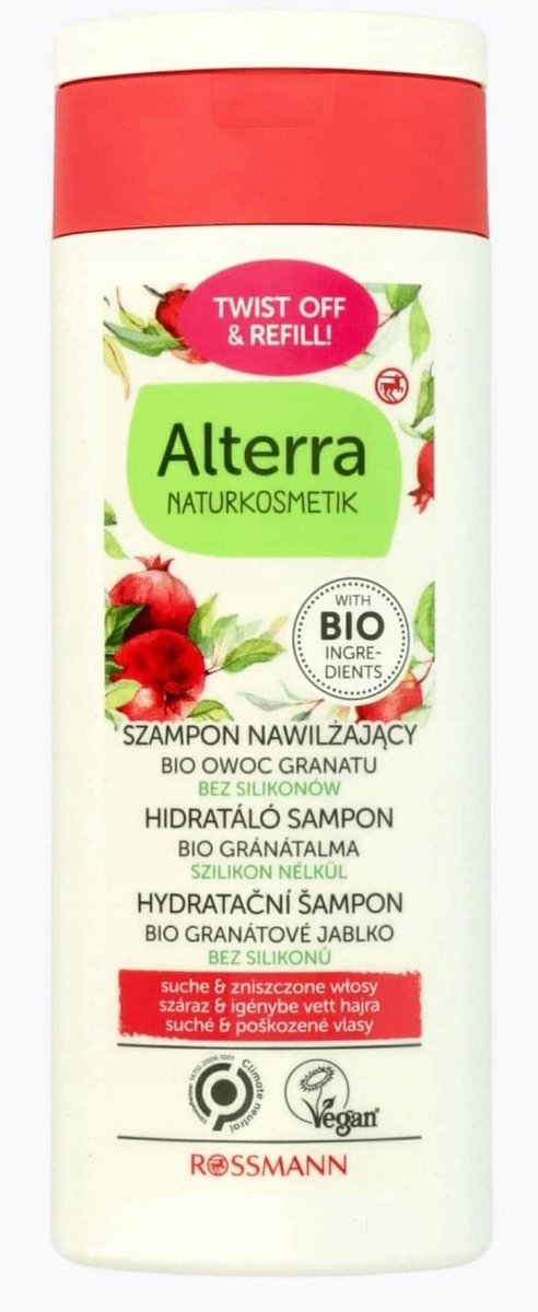 Alterra, Szampon Do Włosów, Nawilżenie, 200 Ml