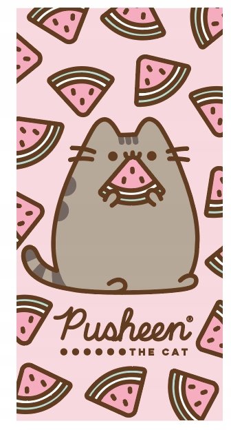 Ręcznik kąpielowy kot kotek PUSHEEN arbuz szybkoschnący 70X140