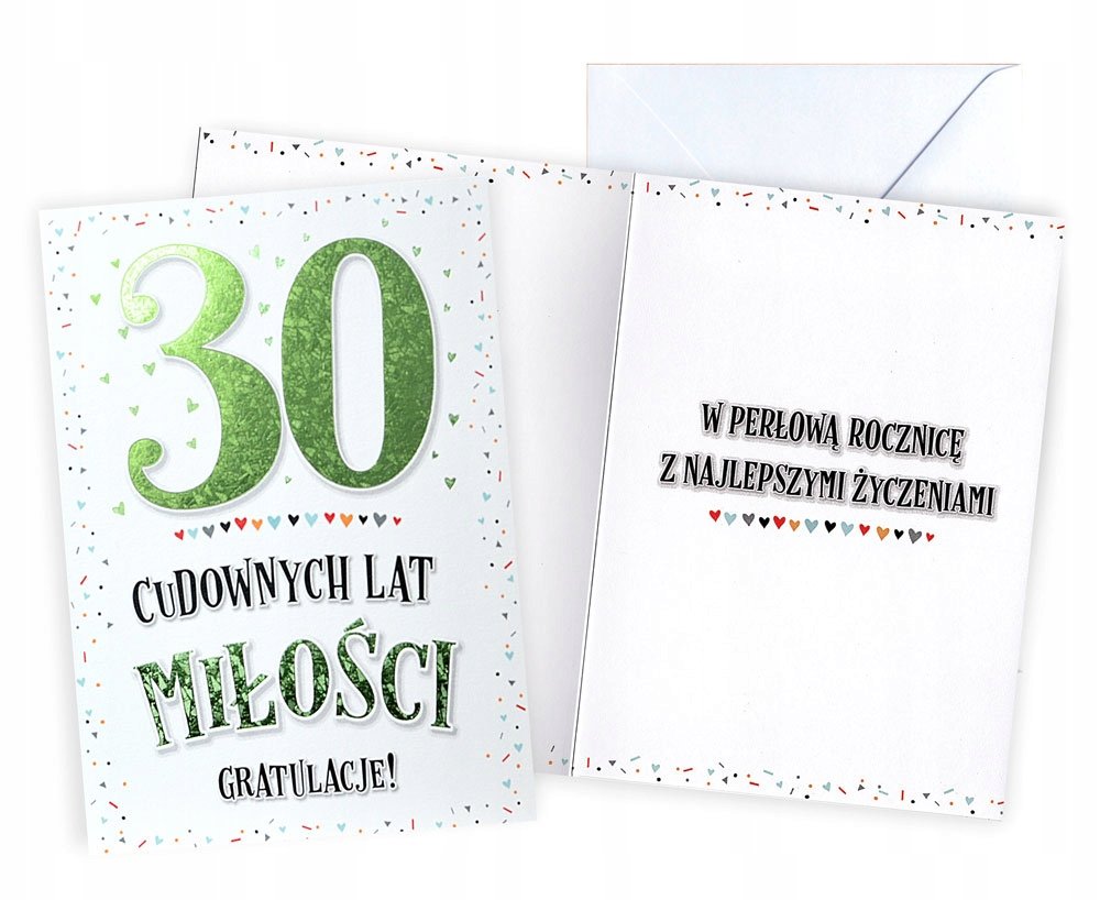 Karnet Rocznica ślubu 30 - Kukartka
