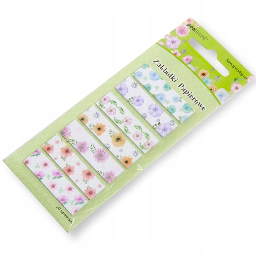 Zakładki Indeksujące Zi-49 Papierowe 7X20 12Mmx45Mm Penword