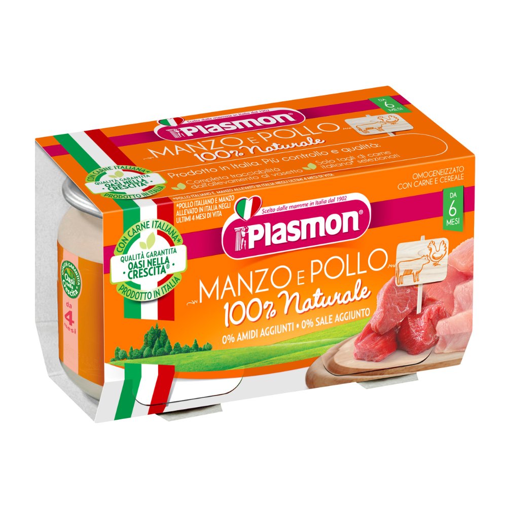 PLASMON OBIADEK KURCZAK I WOŁOWINA 2X80G