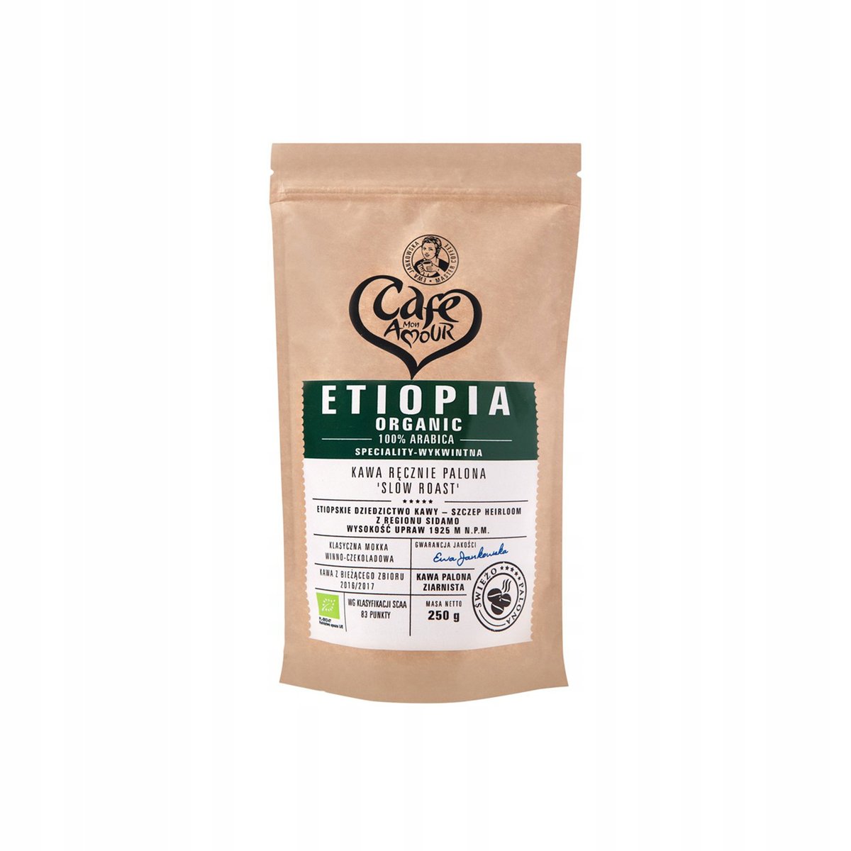 Cafe Creator Kawa Ziarnista Etiopia Sidamo Organic 250g Cafe Creator