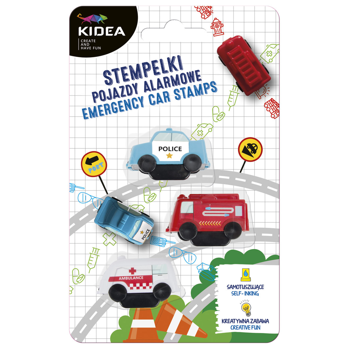 Kidea, Stempelki pojazdy alarmowe, 3 szt.