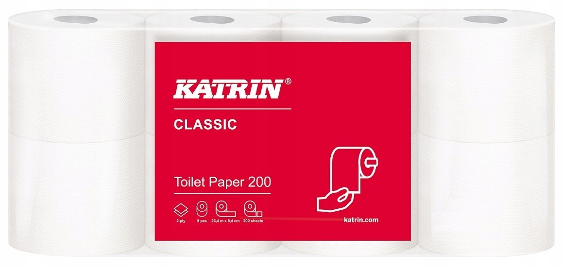 Katrin Papier toaletowy domowy Classic Toilet 200 dwuwarstwowy a'8 104749