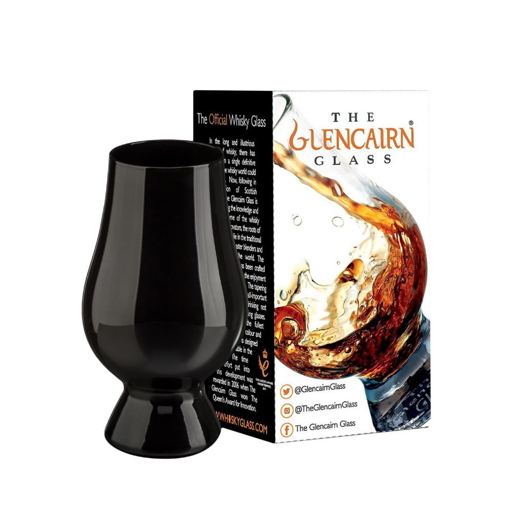 Oficjalna czarna szklanka do degustacji whisky Glencairn Glass w ozdobnym opakowaniu 1 szt.